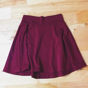 Tilly’s Girls Full Tilt Maroon Skater Skirt